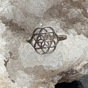 Sterling Silver Seed of Life Ring